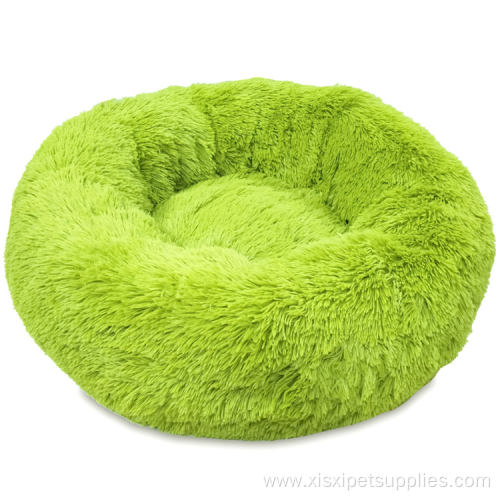 Comfy Calming Solid Pet Bed For Dogs